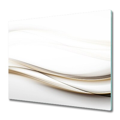 Tocător sticlă Model de valuri bej