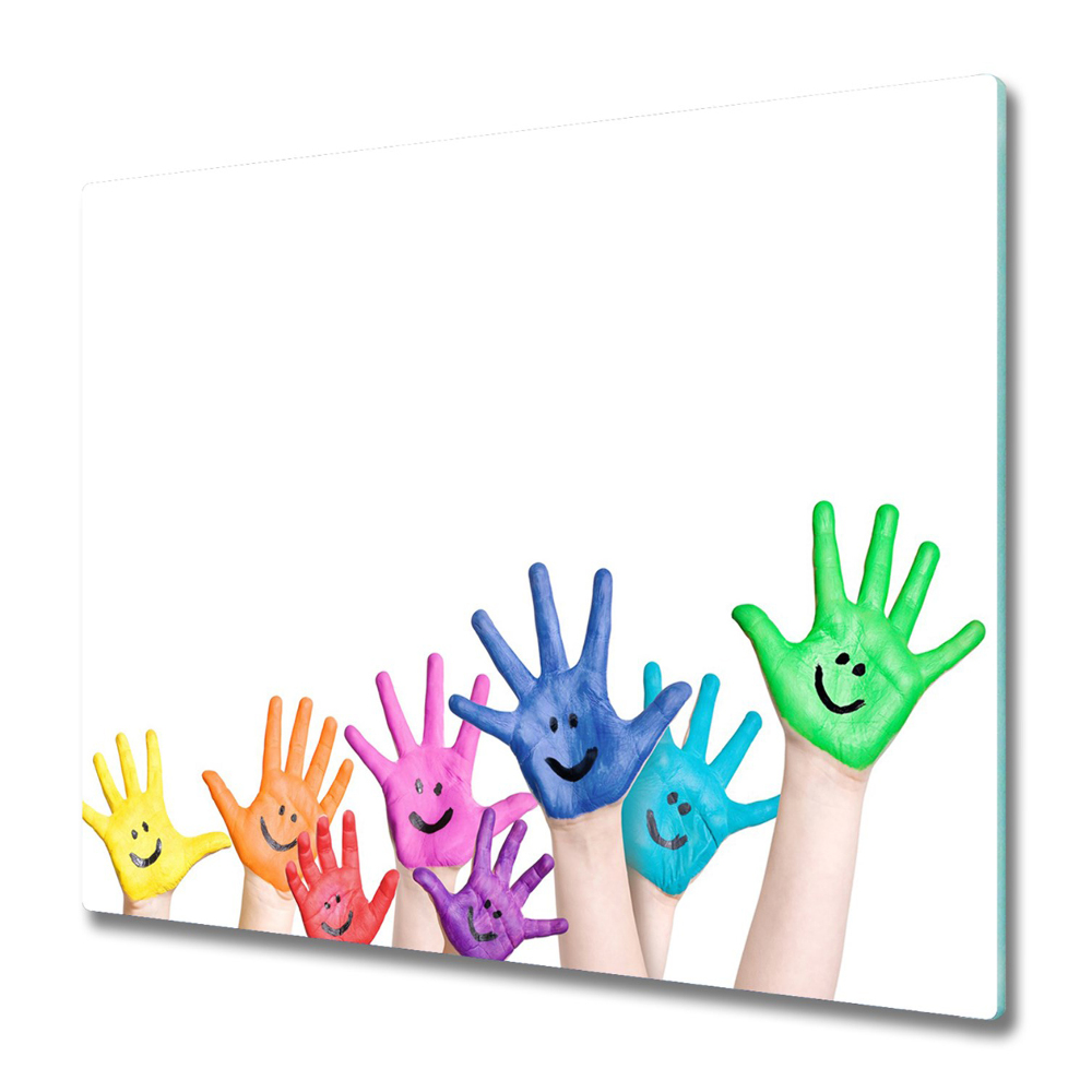 Tocător de bucătărie Mâini curcubeu