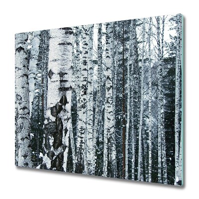 Tocător de bucătărie Mesteacăn negru și alb