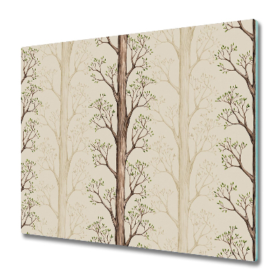 Tocător sticlă Crenguțe bej