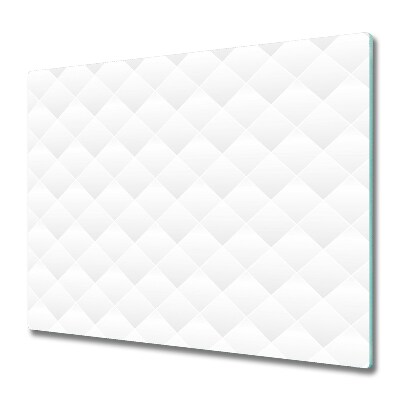 Tocător din sticlă Abstract în pătrate albe