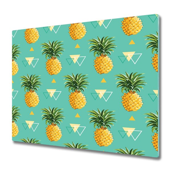 Tocător sticlă Ananas și triunghiuri