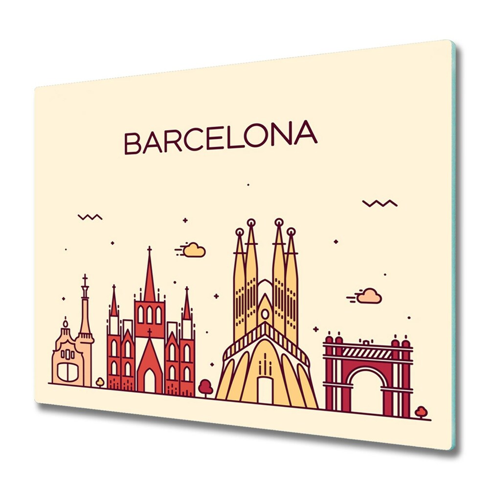 Tocător din sticlă Turist Barcelona