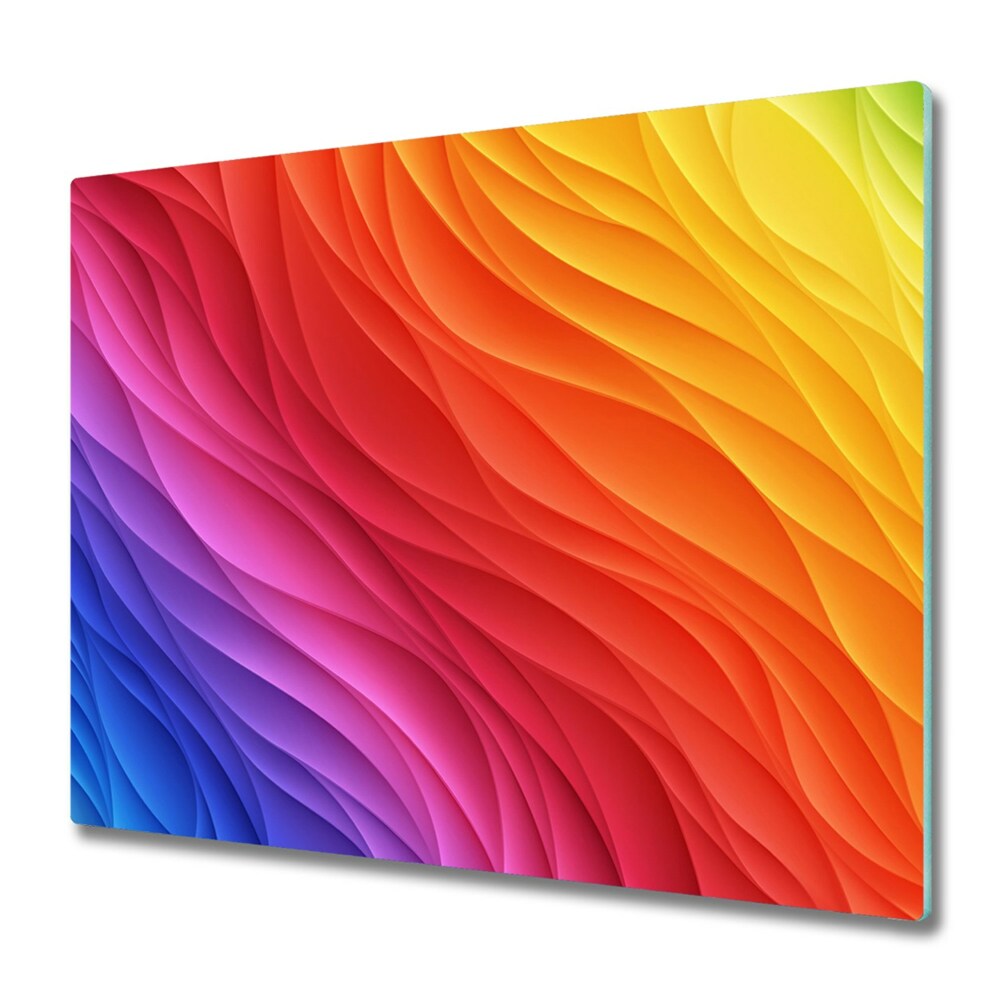 Tocător de bucătărie Valuri de curcubeu