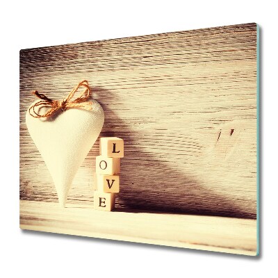 Tocător sticlă Dragoste în inimă