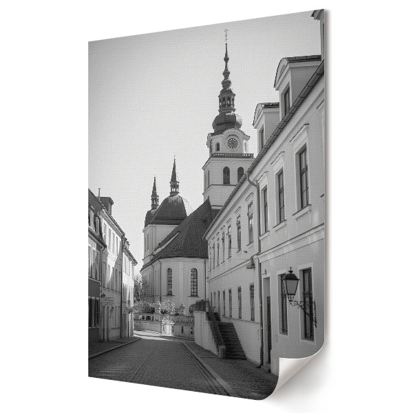 Poster decorativ Farmecul orașului vechi în monocromie