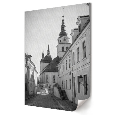 Poster decorativ Farmecul orașului vechi în monocromie