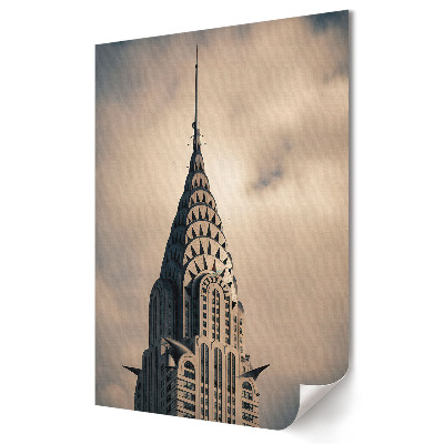 Grafică murală pe pânză Simbolul New York-ului: Clădirea Chrysler