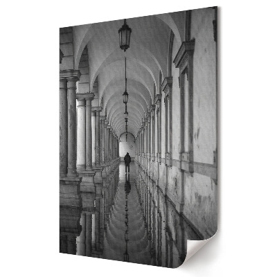 Poster de perete O călătorie solitară într-o lume monocromatică