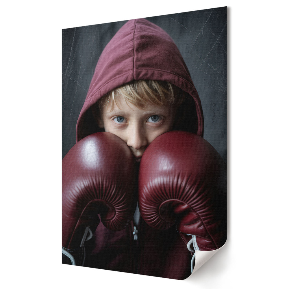 Poster de perete Tânăr boxer gata de luptă