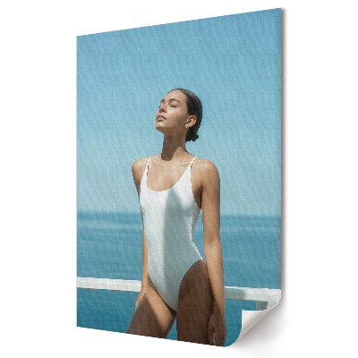 Grafică murală pe pânză Eleganță de vară la mare