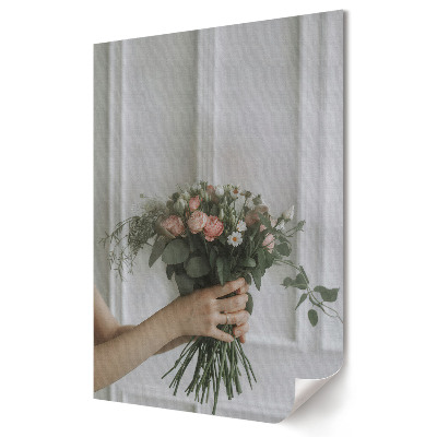 Grafică murală pe pânză Frumusețea florilor într-o fotografie delicată
