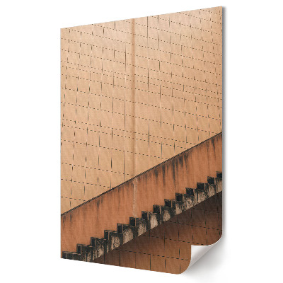 Grafică murală pe pânză Frumusețea geometrică a scărilor și a pereților