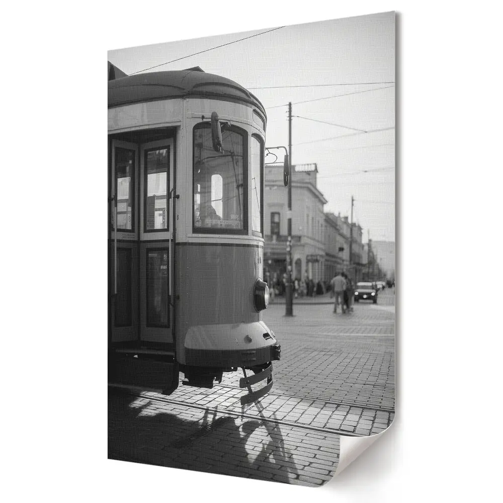 Tablou canvas cu tramvai istoric în Orașul Vechi