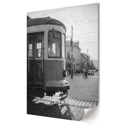 Grafică murală pe pânză Tramvai istoric în Orașul Vechi