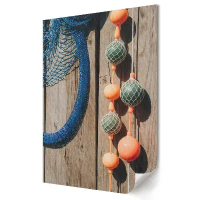 Tablou canvas cu grafică murală Culorile lumii marine pe lemn