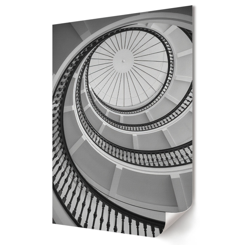 Poster de perete Spirală elegantă într-un stil monocromatic