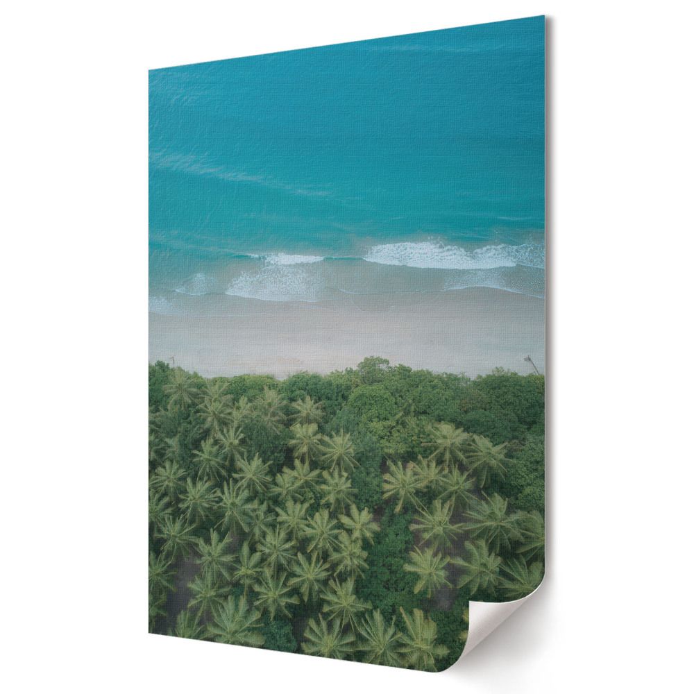 Poster decorativ Un paradis tropical lângă marea albastră