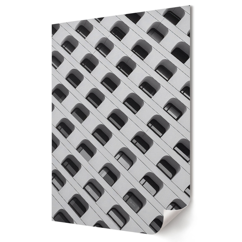 Poster decorativ Frumusețea geometrică a arhitecturii în monocromie