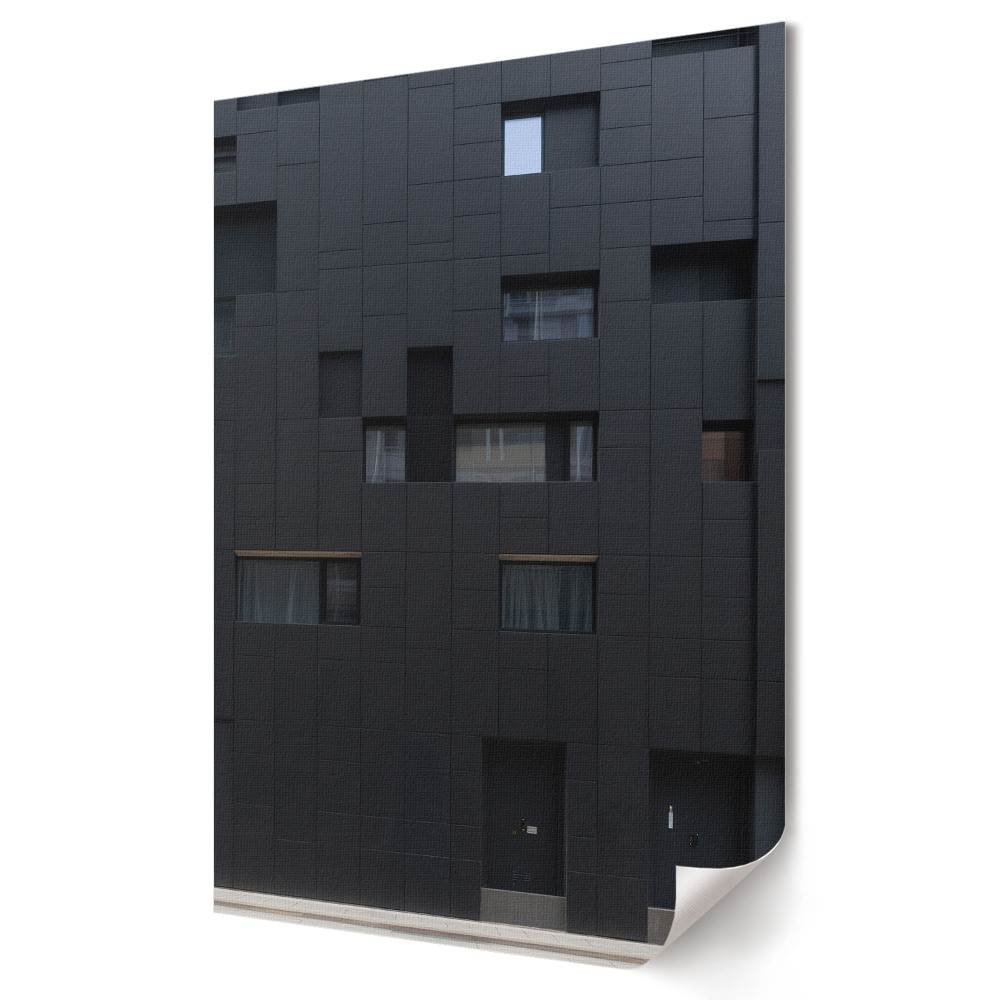 Grafică murală pe pânză Arhitectură modernă în nuanțe de negru