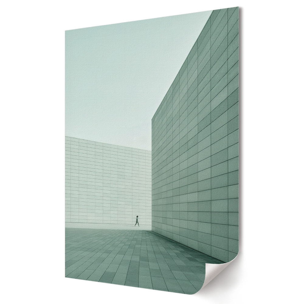 Poster de perete Singurătatea în spațiul geometric