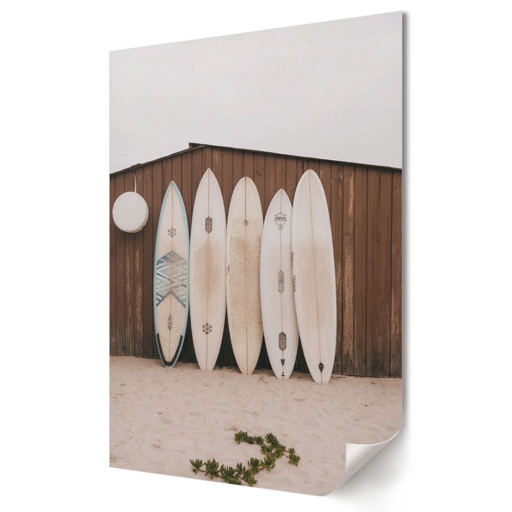 Poster decorativ Pace pe plajă: Plăci de surf