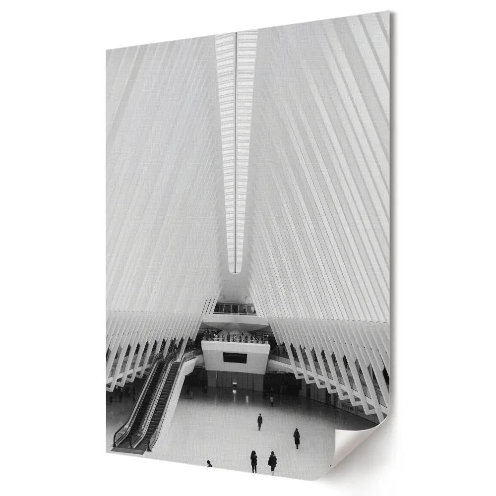 Tablou canvas cu arhitectură modernă în tonuri monocromatice