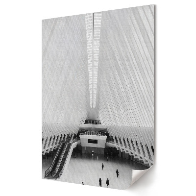 Grafică murală pe pânză Arhitectură modernă în tonuri monocromatice