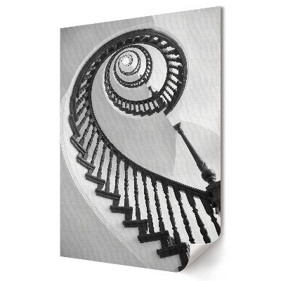 Poster de perete Scară spiralată elegantă în monocrom
