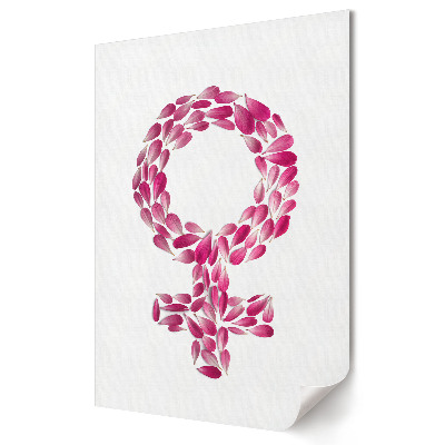 Grafică murală pe pânză Puterea Florală a Feminității