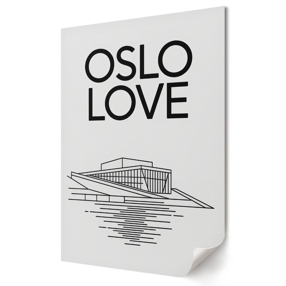 Poster de perete Oslo: Dragostea în arhitectura modernă