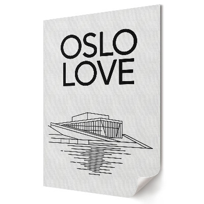 Poster de perete Oslo: Dragostea în arhitectura modernă