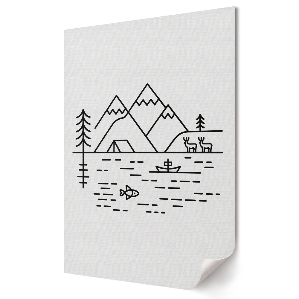 Poster decorativ Pace în Munți: Descoperă Natura