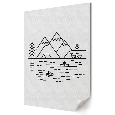 Poster decorativ Pace în Munți: Descoperă Natura