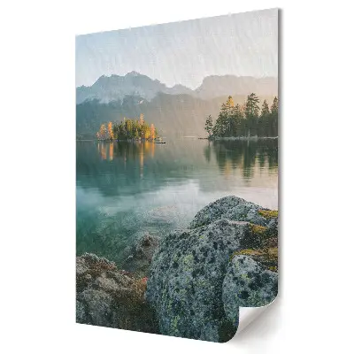 Tablou canvas O dimineață liniștită lângă lac
