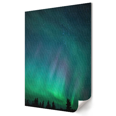 Poster de perete Aurora boreală fenomenală noaptea
