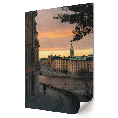 Poster de perete Apus de soare peste Stockholm