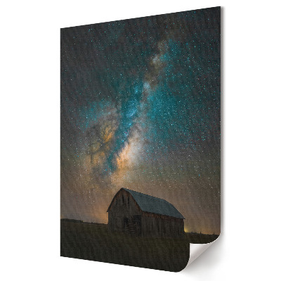 Grafică murală pe pânză Galaxia peste Vechea Așezare