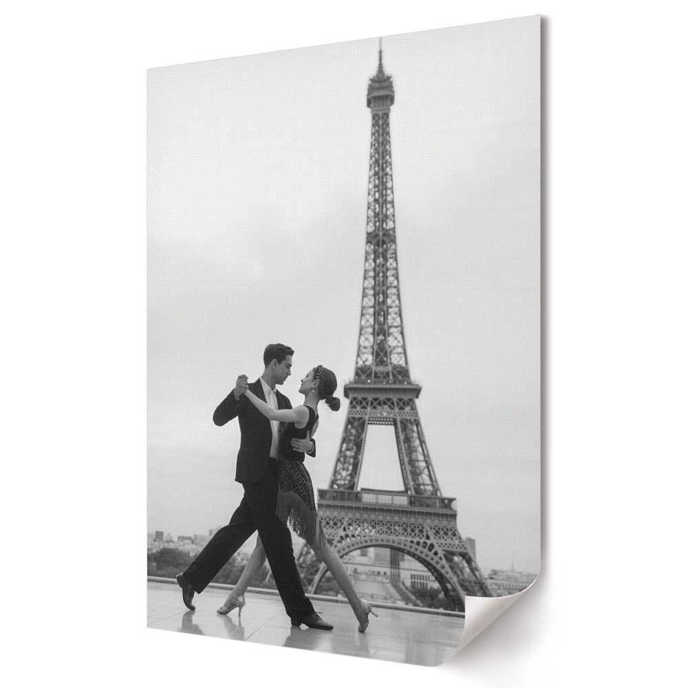 Poster de perete Dansul iubirii sub Turnul Eiffel