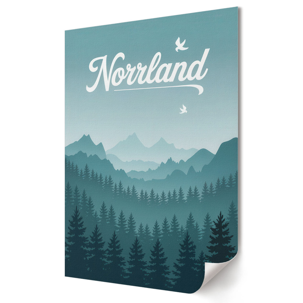 Poster decorativ Magia peisajelor montane din Norrland