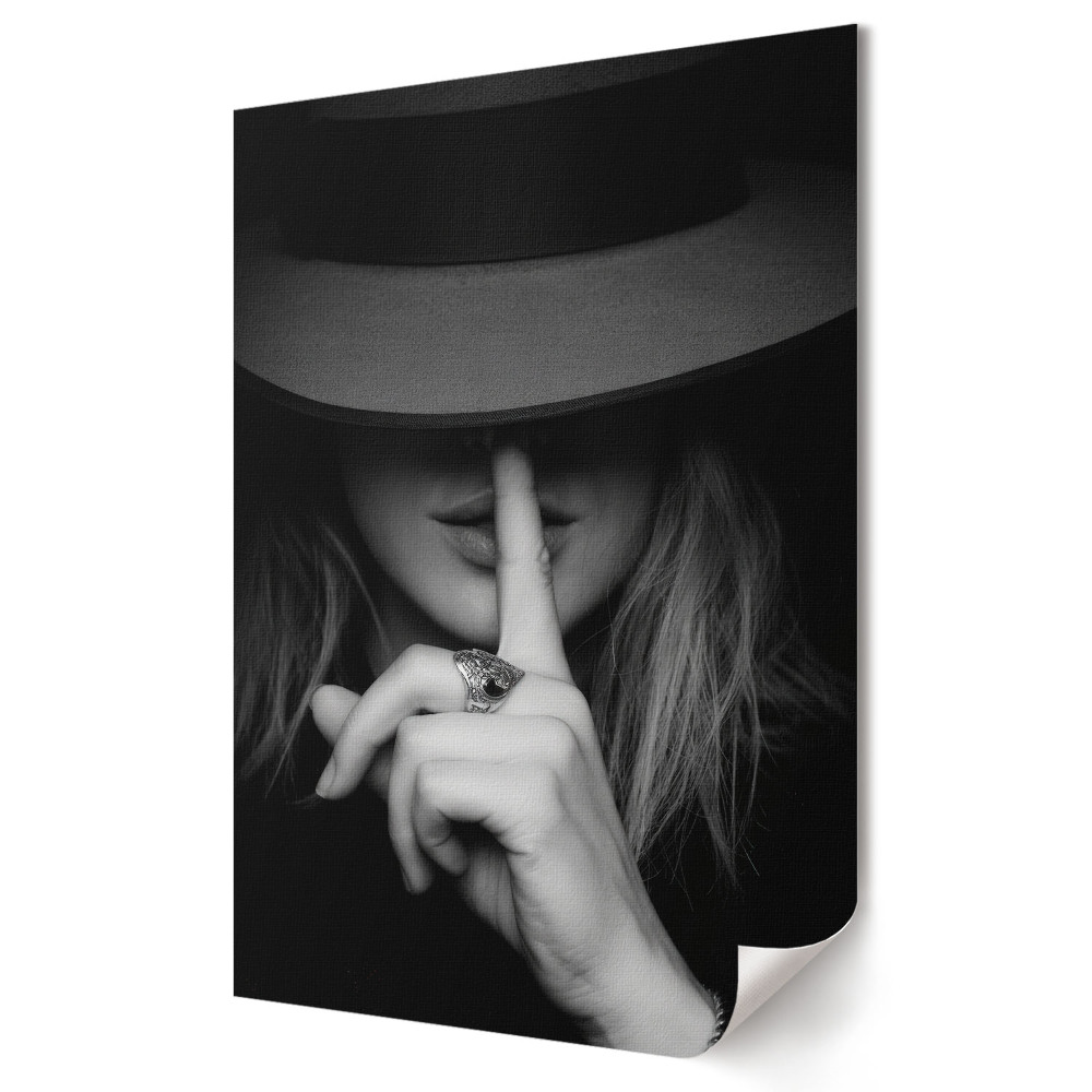 Poster decorativ Eleganță misterioasă în monocrom