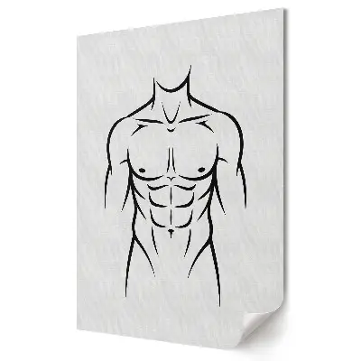 Tablou canvas cu schiță anatomică a corpului uman