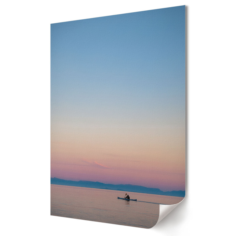 Grafică murală pe pânză O dimineață liniștită lângă lac