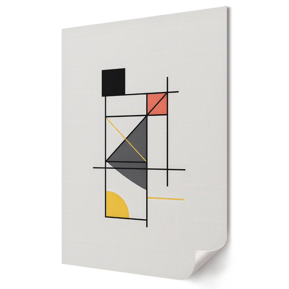 Poster decorativ Compoziție geometrică abstractă în culori