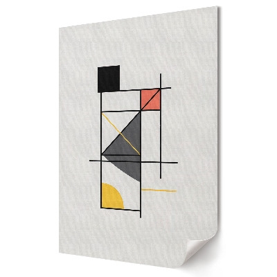 Poster decorativ Compoziție geometrică abstractă în culori