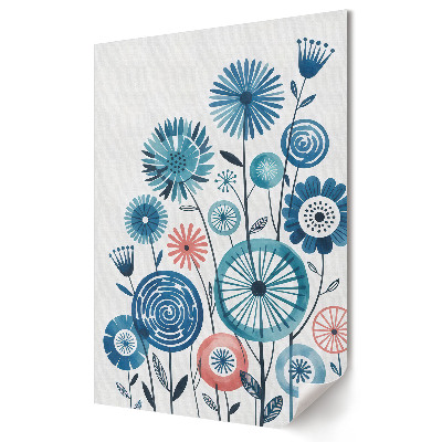 Poster decorativ Aranjament floral în nuanțe de albastru