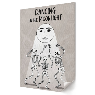 Poster decorativ Schelete dansând în lumina lunii