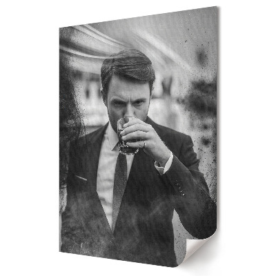 Grafică murală pe pânză Eleganță în alb și negru