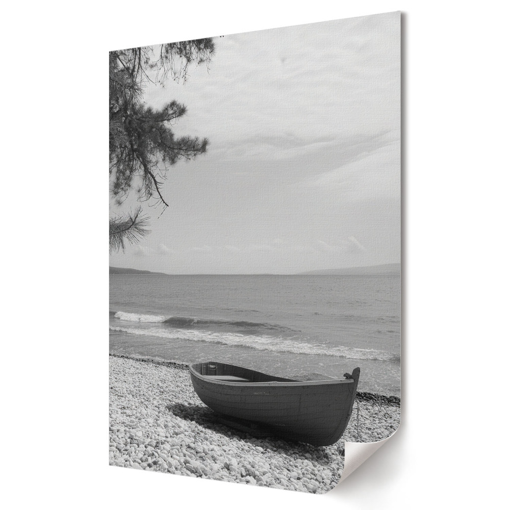 Poster decorativ Liniștea mării în monocrom