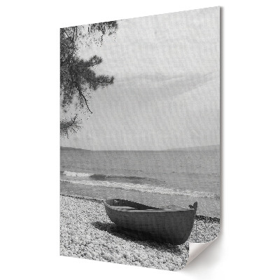 Poster decorativ Liniștea mării în monocrom